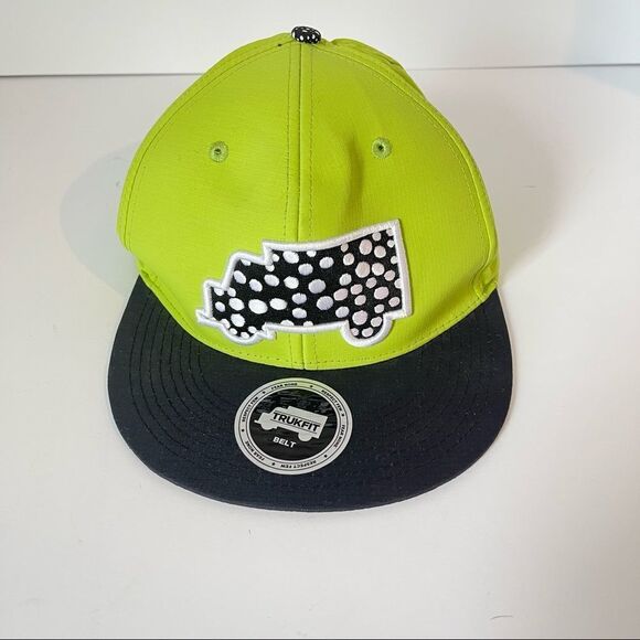 Lime Green and Black Trukfit Hat - Picture 1 of 5